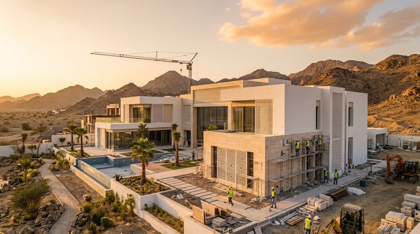 مشروع بناء فيلا سكنية فاخرة في المدينة المنورة